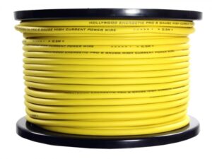 PRO PCYL 8 - 1m PRO stroomkabel - 9,6mm² geel