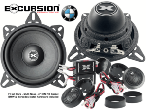 PX 4C - 10cm DIN / BMW / MB 2-weg componenten systeem