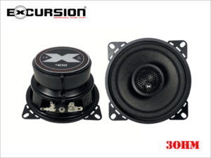 SHX 402 - 10cm DIN 2Way coaxiaal met stoffen tweeter